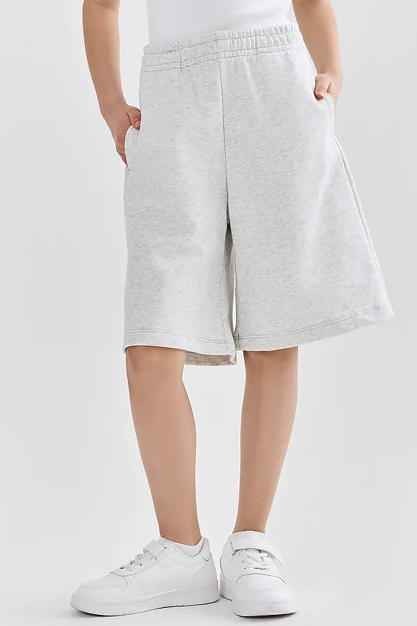 Шорты для девочек MARK FORMELLE, серый меланж 4306-а - фото 2