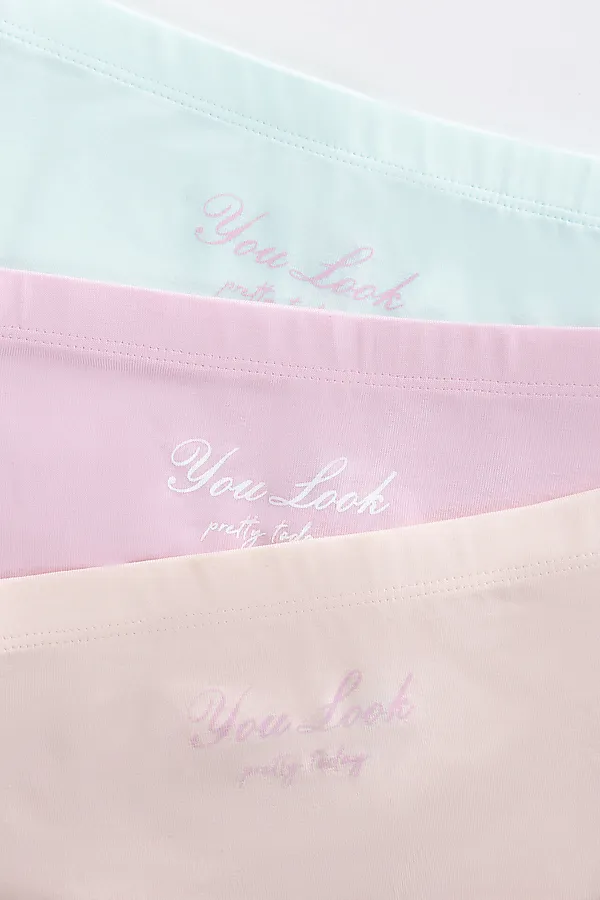 Трусы для девочек (3шт.) MARK FORMELLE, розовое саше +печать - фото 2