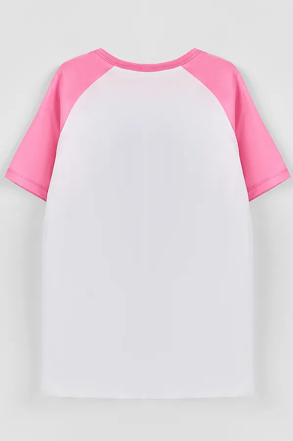 Сорочка ночная для девочек MARK FORMELLE, белый +печать2 - фото 2