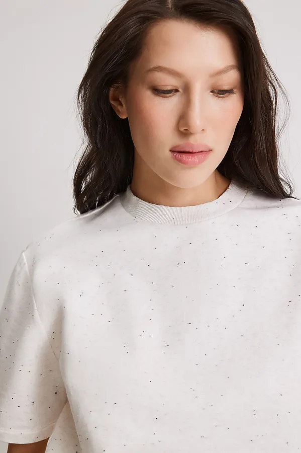 Джемпер с коротким рукавом INFINITY, белый меланж - фото 2