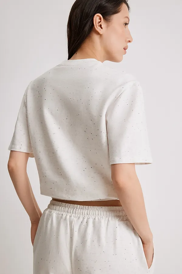 Джемпер с коротким рукавом INFINITY, белый меланж - фото 2