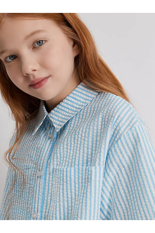 Блузка ACOOLA, голубая полоска - фото 2