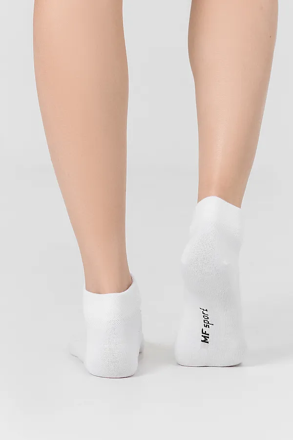 Носки женские (3 пары) MARK FORMELLE, белый /св.сер.мел /сер.меланж/ - фото 2