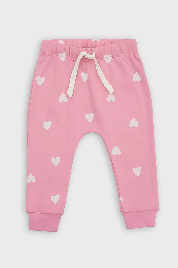 Комплект детский (боди, ползунки) MARK FORMELLE, сердечки на розовом - фото 2