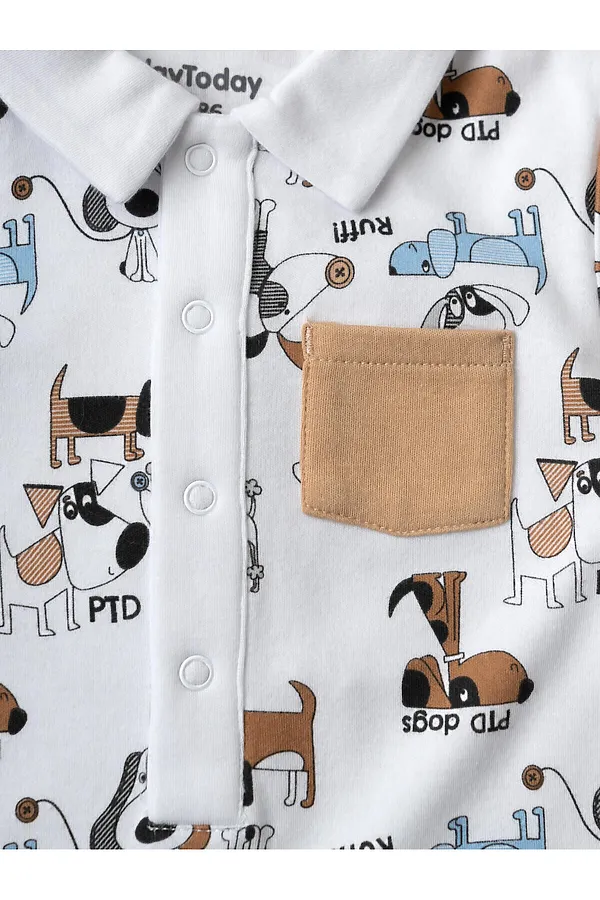 Песочник детский трикотажный для мальчиков PLAYTODAY, разноцветный - фото 2