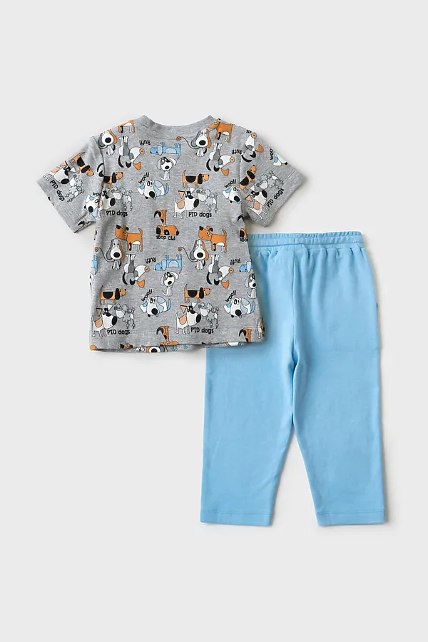 Комплект детский трикотажный для мальчиков: джемпер (футболка), брюки PLAYTODAY, разноцветный - фото 2