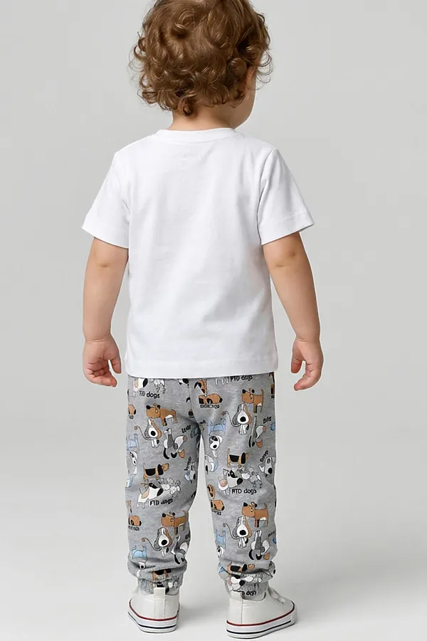 Комплект детский трикотажный для мальчиков: джемпер (футболка), брюки PLAYTODAY, разноцветный - фото 2