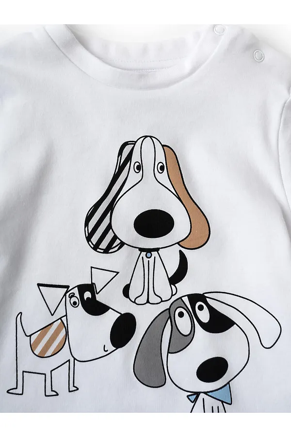 Комплект детский трикотажный для мальчиков: джемпер (футболка), брюки PLAYTODAY, разноцветный - фото 2