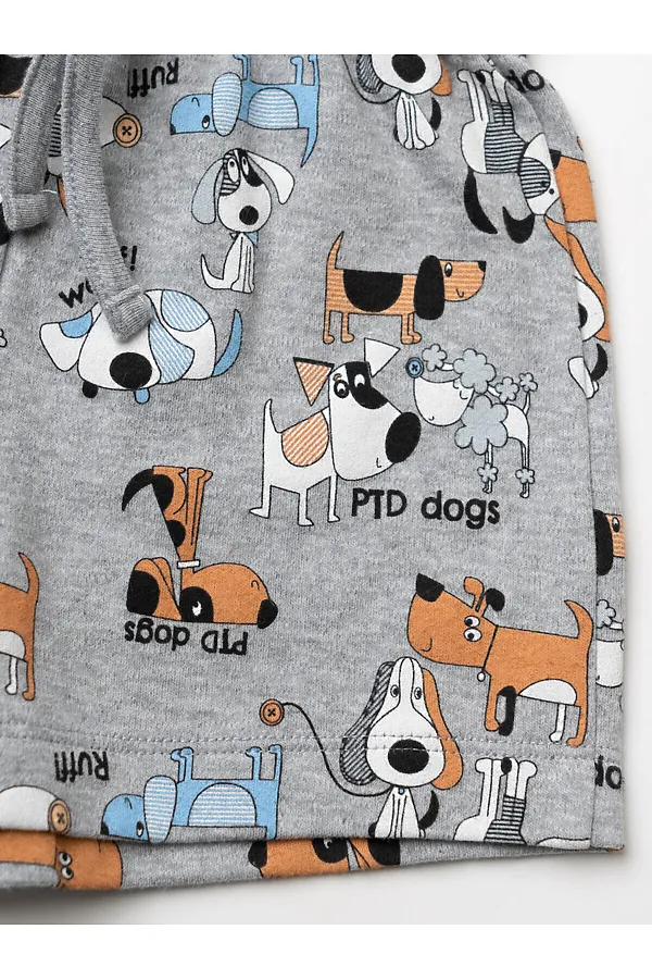 Комплект детский трикотажный для мальчиков: джемпер (футболка), шорты PLAYTODAY, разноцветный - фото 2