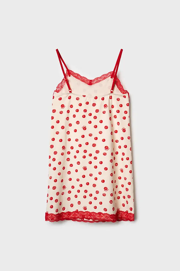 Сорочка ночная текстильная для девочек PLAYTODAY, красный - фото 2