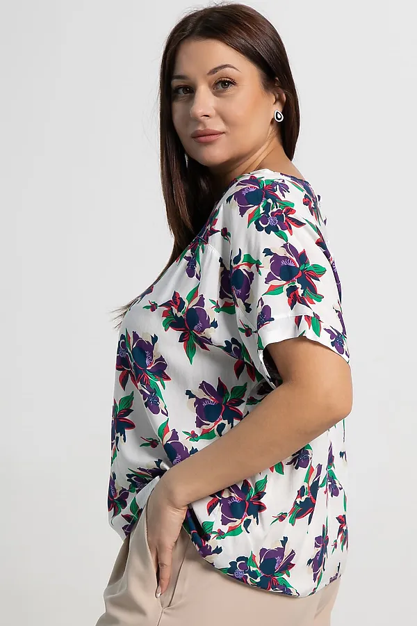 Блуза Элина LADY TAIGA, белая - фото 2