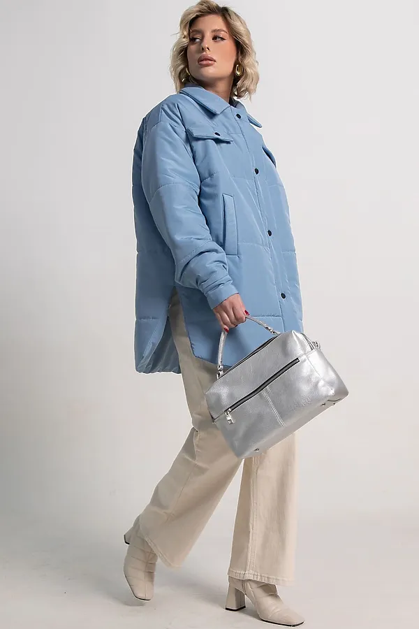 Куртка демисезонная Асель LADY TAIGA, голубая - фото 2