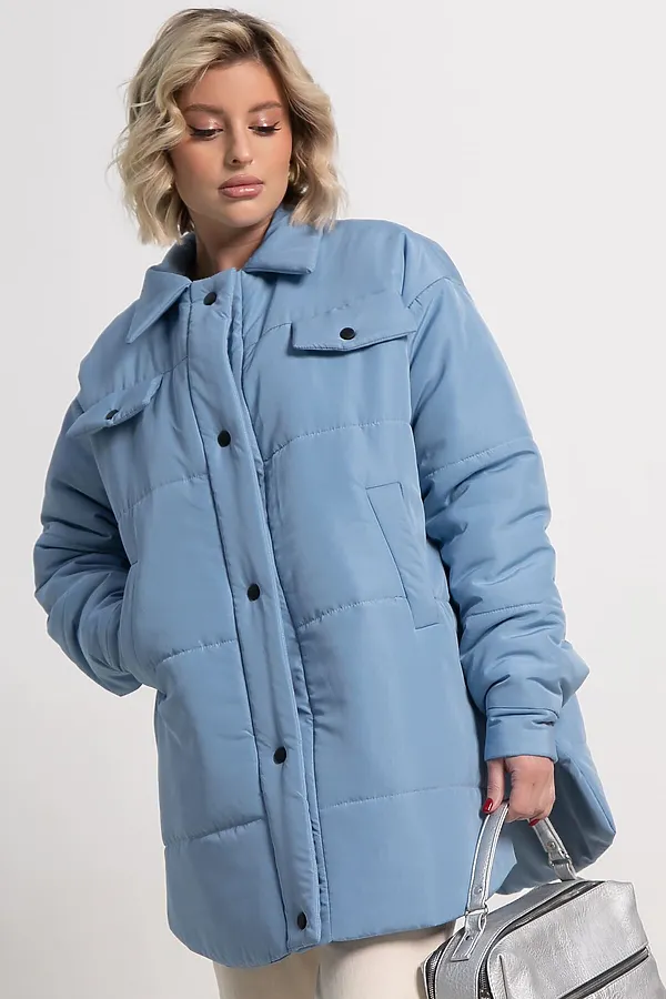 Куртка демисезонная Асель LADY TAIGA, голубая - фото 2