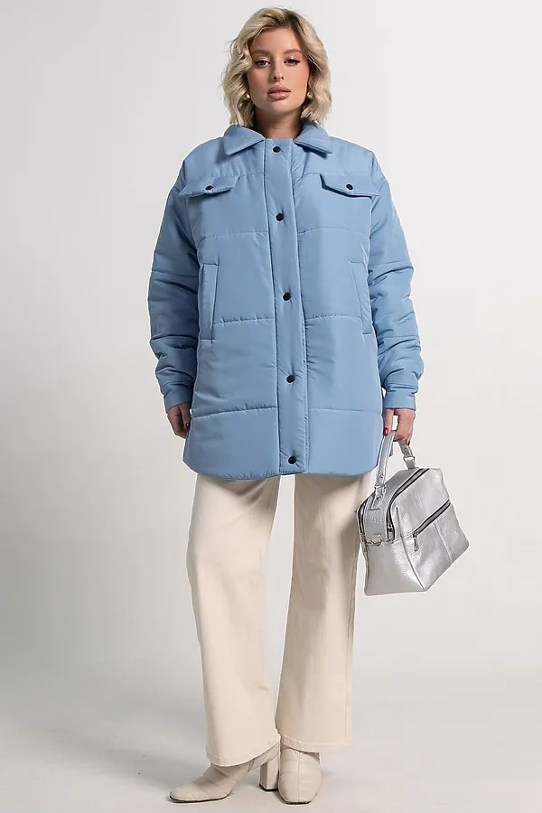 Куртка демисезонная Асель LADY TAIGA, голубая - фото 2