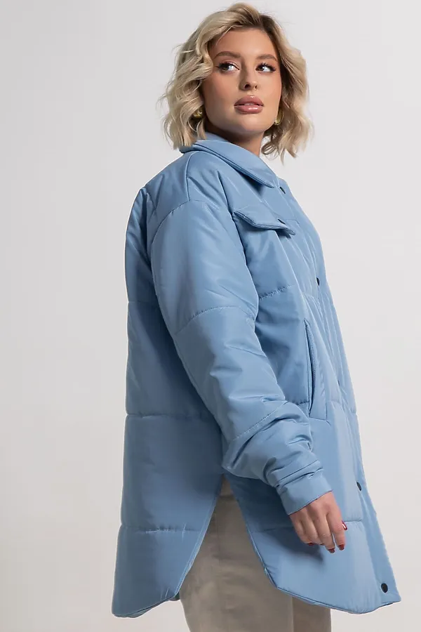 Куртка демисезонная Асель LADY TAIGA, голубая - фото 2