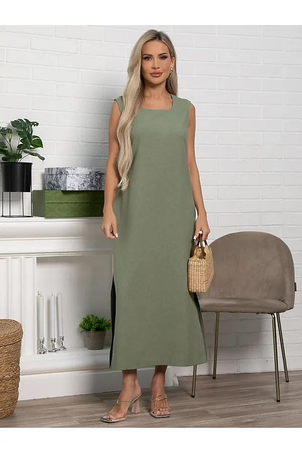 Платье Айлин LADY TAIGA, оливковое - фото 2