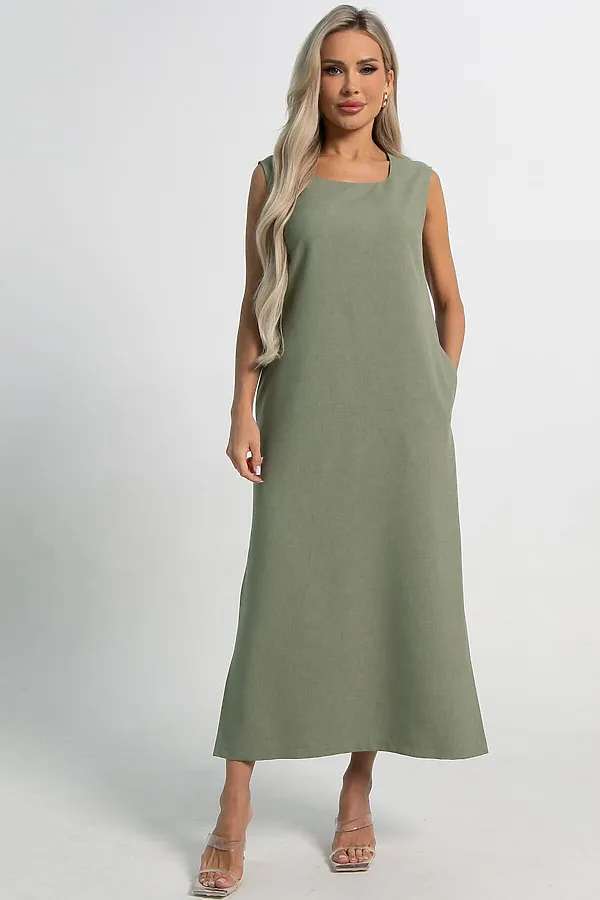 Платье Айлин LADY TAIGA, оливковое - фото 2