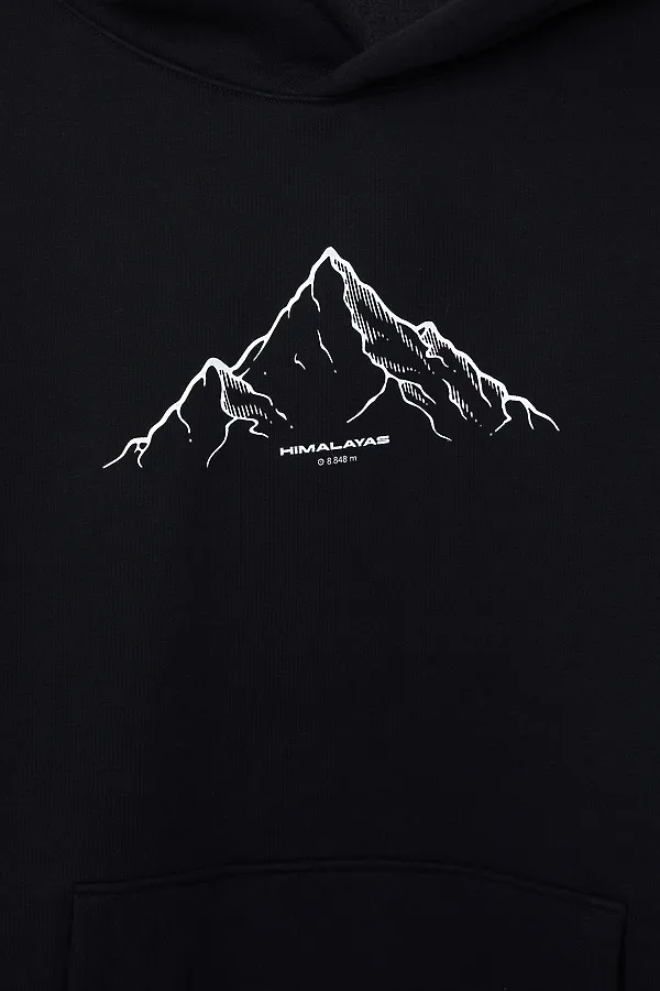 Худи мужское MARK FORMELLE, черный +печать1 - фото 2