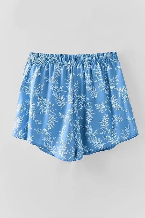 Комплект женский (футболка, шорты) MARK FORMELLE, св.синий +веточки на св.синем - фото 2