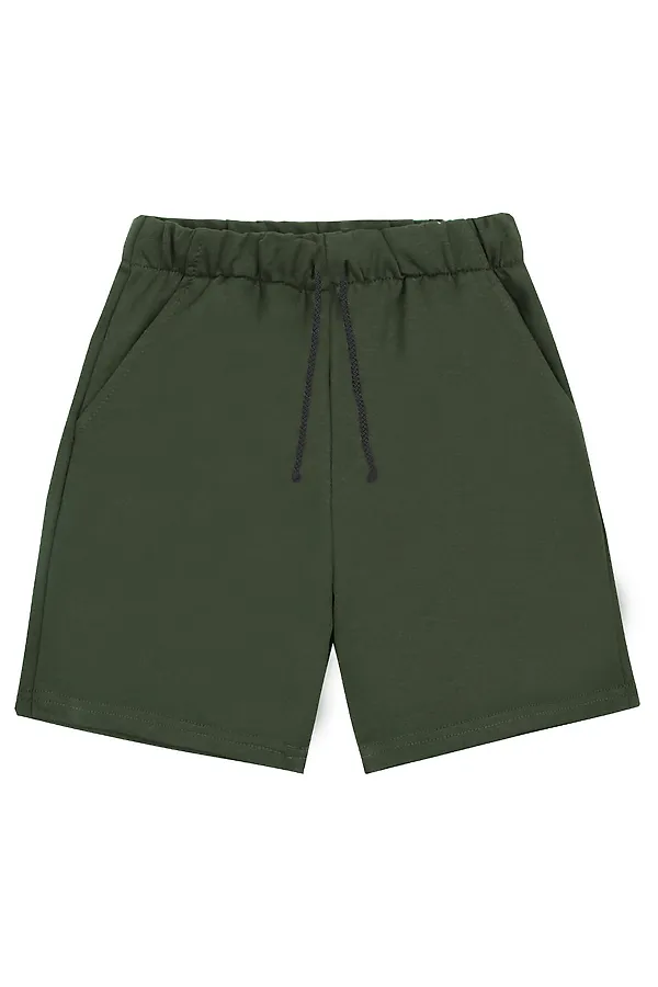 Шорты футер 2х нитка петля YOULALA, зеленый - фото 2