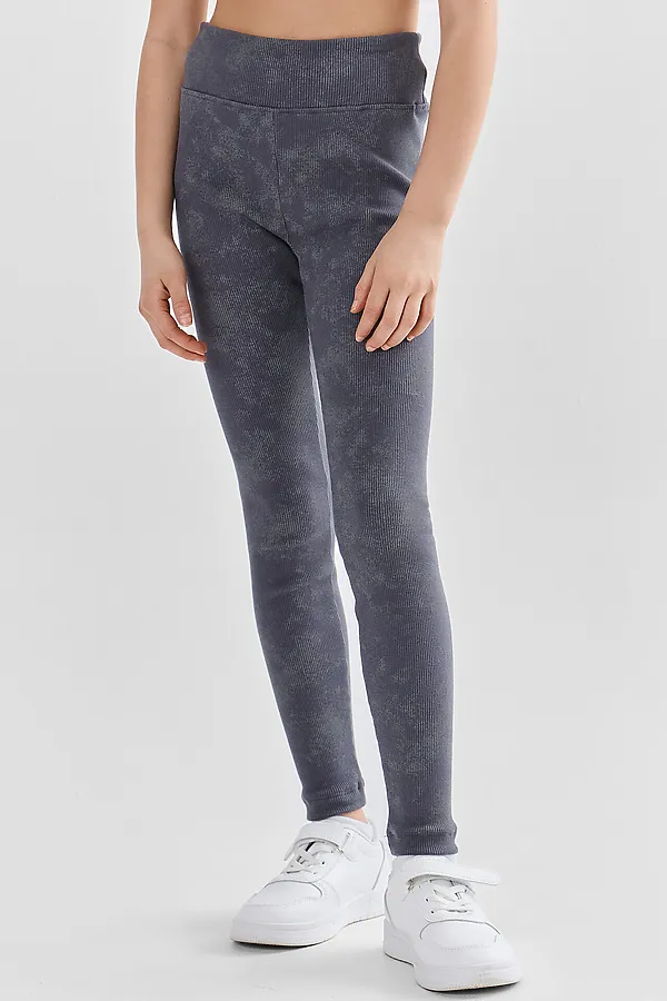 Леггинсы для девочек (2шт.) MARK FORMELLE, графитовый acid wash +розовый acid wash - фото 2