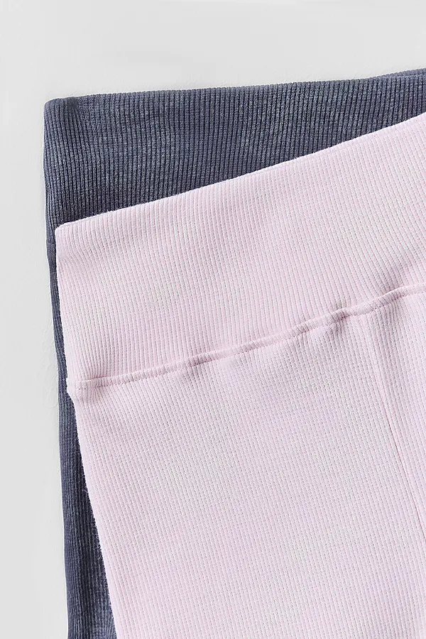 Леггинсы для девочек (2шт.) MARK FORMELLE, графитовый acid wash +розовый acid wash - фото 2