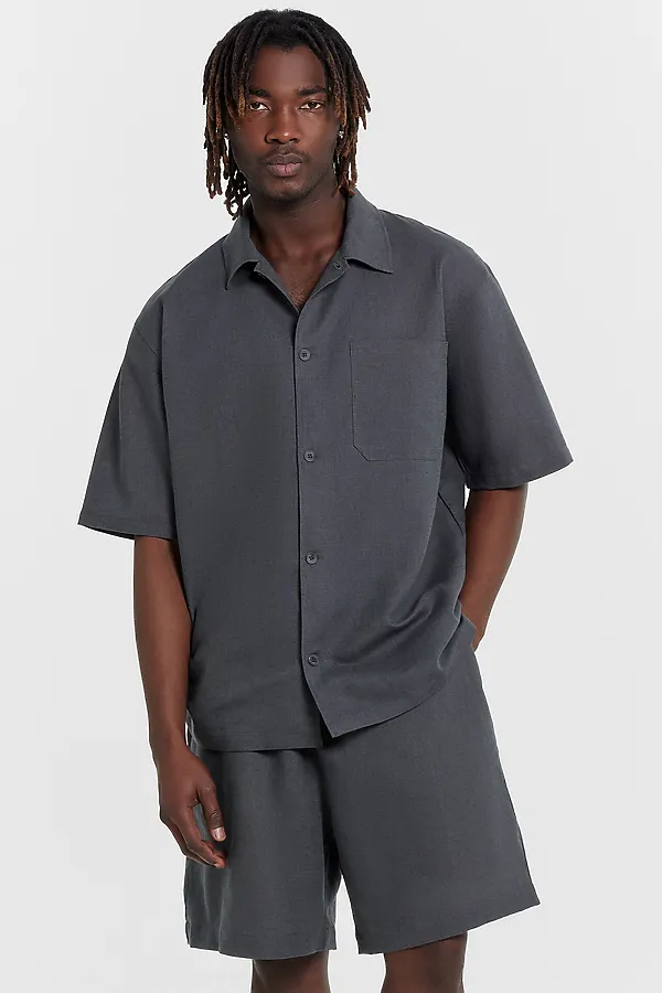 Комплект мужской (рубашка, шорты) MARK FORMELLE, сталь - фото 2