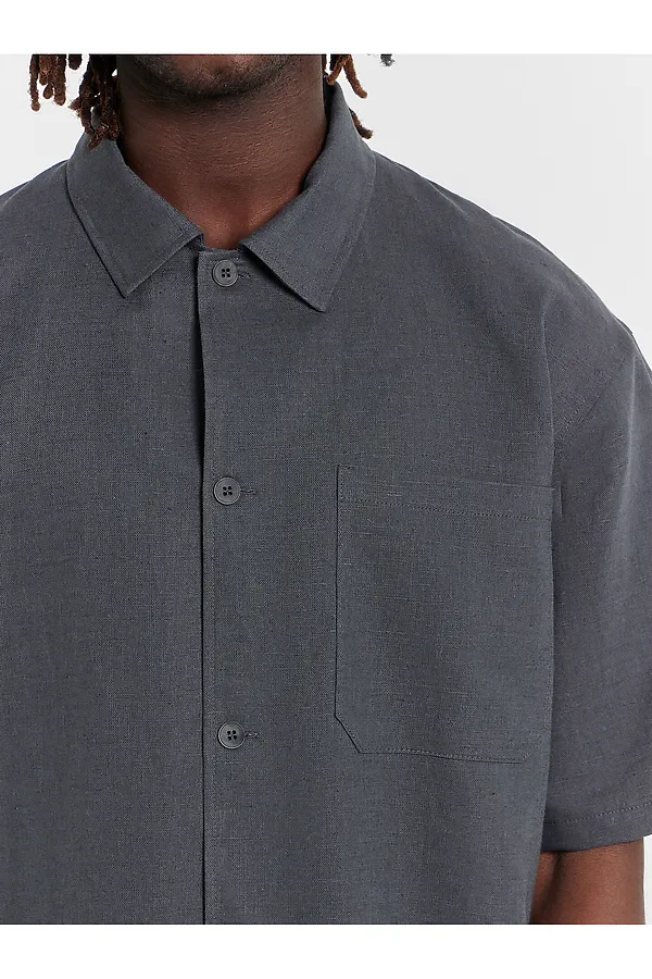 Комплект мужской (рубашка, шорты) MARK FORMELLE, сталь - фото 2