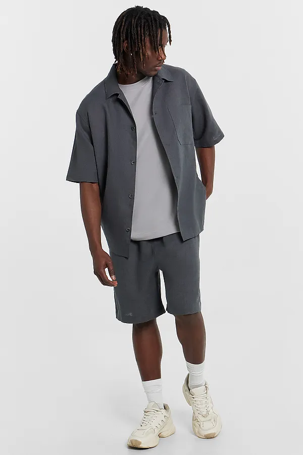 Комплект мужской (рубашка, шорты) MARK FORMELLE, сталь - фото 2