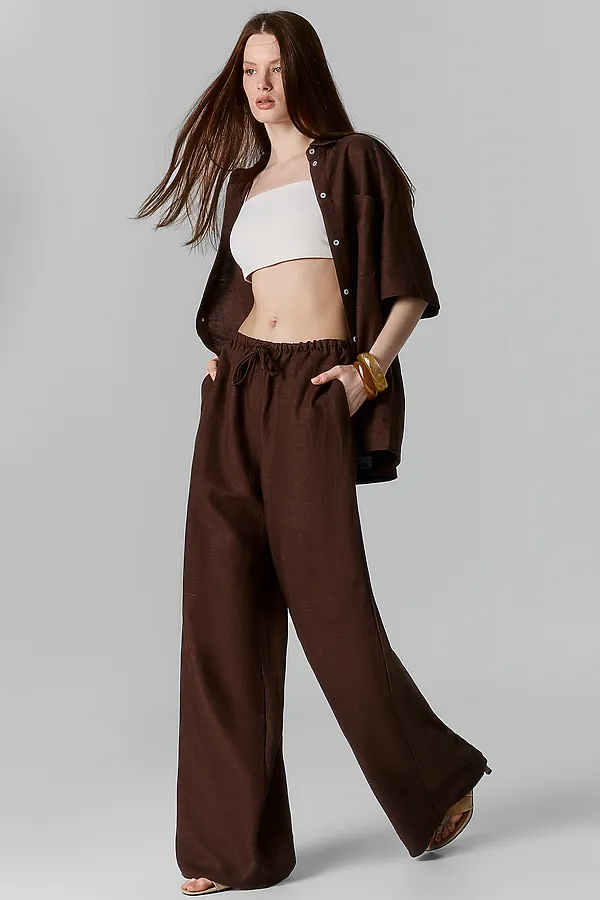 Комплект женский (рубашка, брюки) MARK FORMELLE, кофейное зерно - фото 2