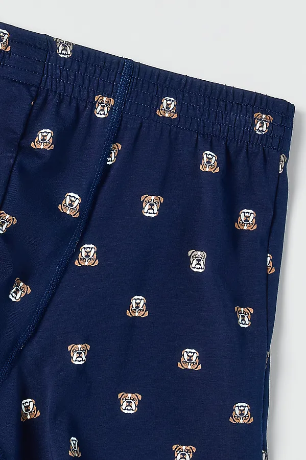 Трусы мужские MARK FORMELLE, бульдоги на т.синем - фото 2