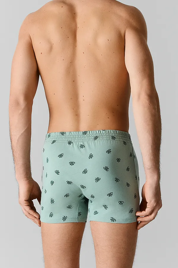 Трусы мужские MARK FORMELLE, биг босс на зеленом - фото 2