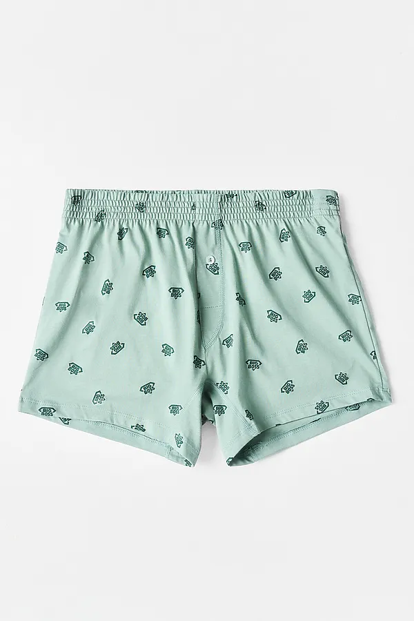 Трусы мужские MARK FORMELLE, биг босс на зеленом - фото 2