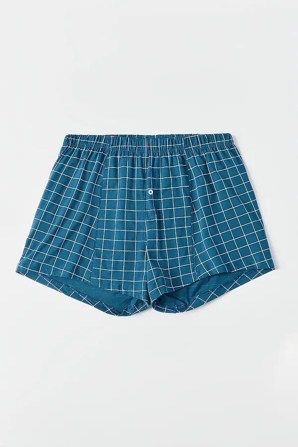 Трусы мужские MARK FORMELLE, клетка на морской волне - фото 2