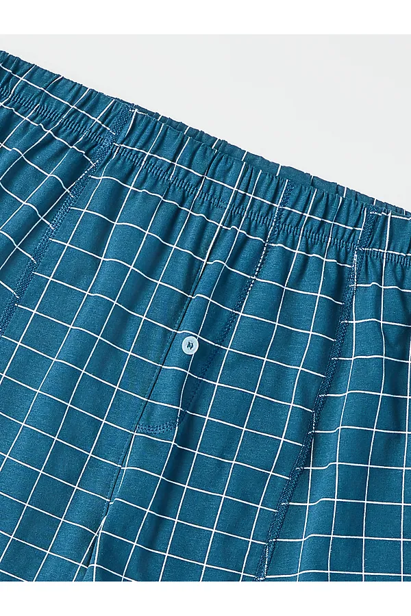 Трусы мужские MARK FORMELLE, клетка на морской волне - фото 2