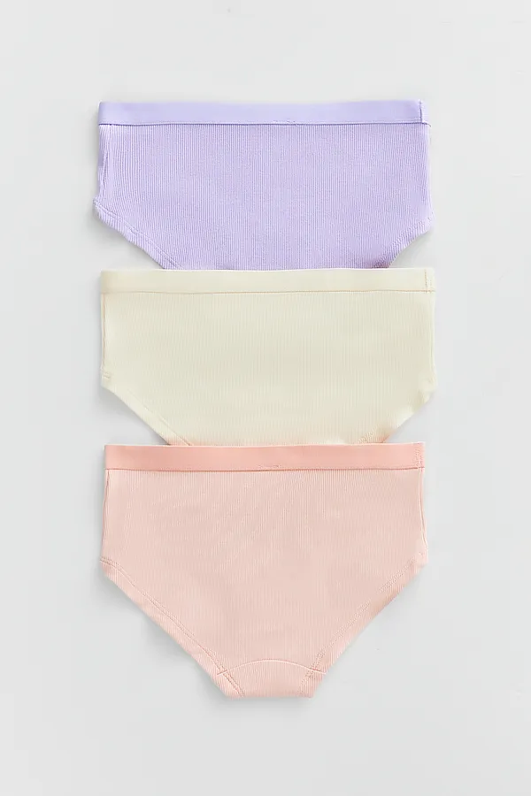 Трусы для девочек (3шт.) MARK FORMELLE, персиковый +св.молочный +св.лиловый - фото 2