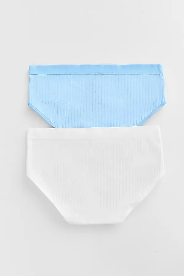 Трусы для девочек (2шт.) MARK FORMELLE, небо +белый - фото 2