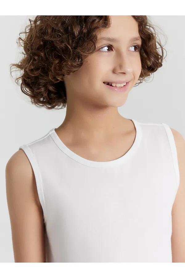 Майка  для мальчиков (2шт) MARK FORMELLE, белый +белый - фото 2