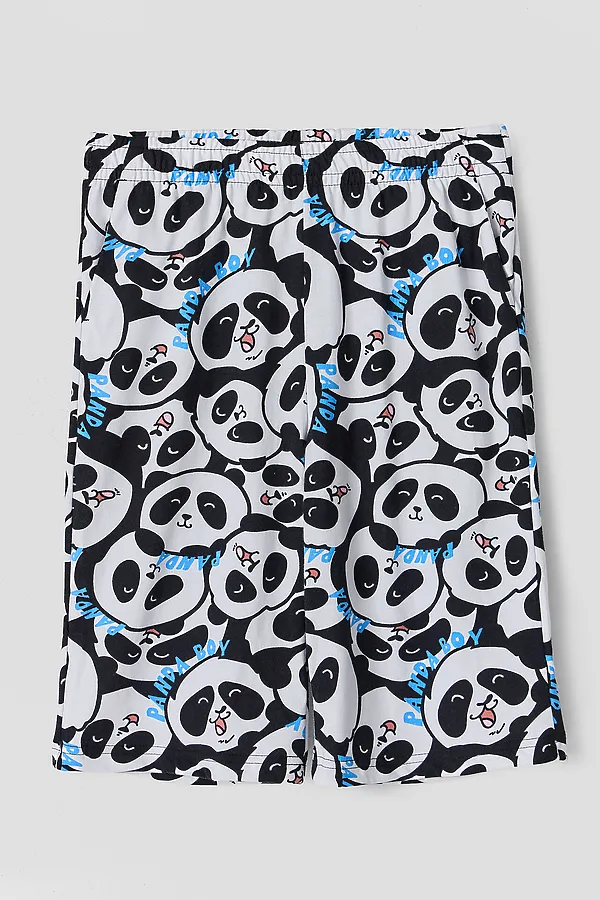 Комплект для мальчиков (джемпер, шорты) MARK FORMELLE, белый +большие панды - фото 2