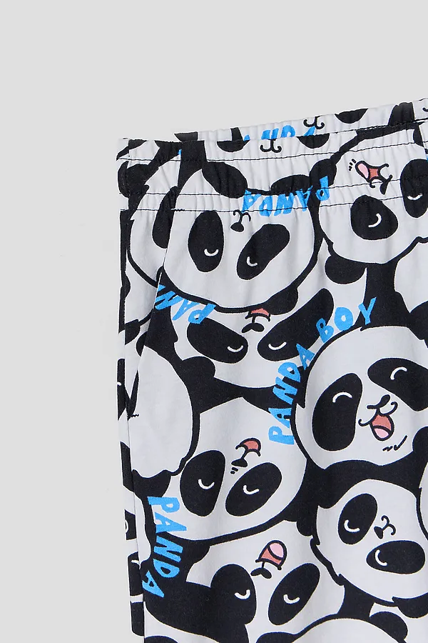 Комплект для мальчиков (джемпер, шорты) MARK FORMELLE, белый +большие панды - фото 2