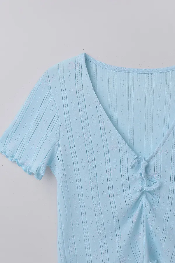 Комплект женский (блуза, шорты) MARK FORMELLE, мишки на голубом - фото 2