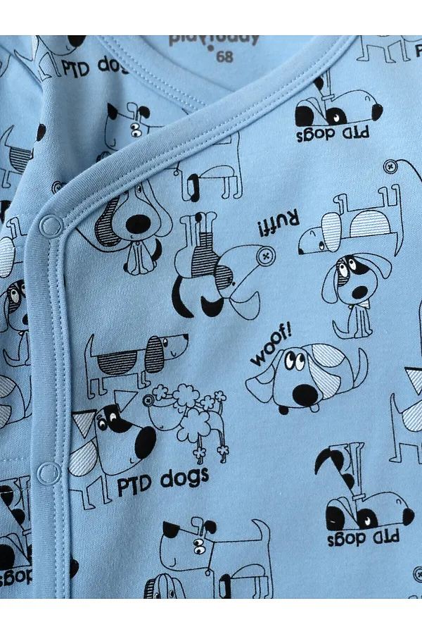 Боди детское трикотажное для мальчиков, 2 шт в комплекте PLAYTODAY, разноцветный - фото 2