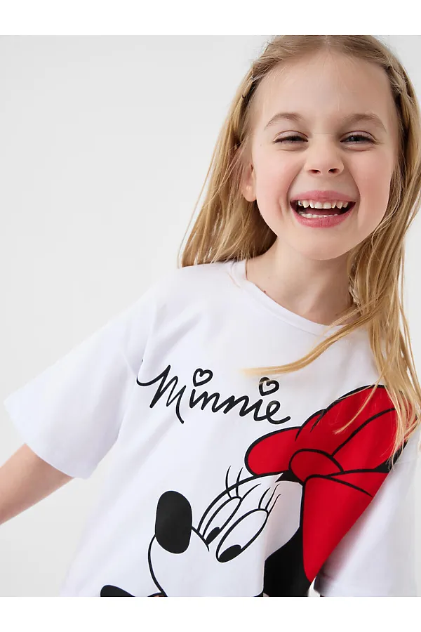 Комплект трикотажный для девочек: фуфайка (футболка), шорты PLAYTODAY, белый,красный - фото 2