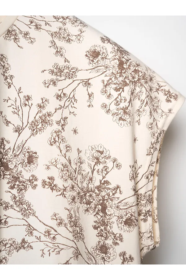 Пижама текстильная для женщин PLAYTODAY, молочный,коричневый - фото 2