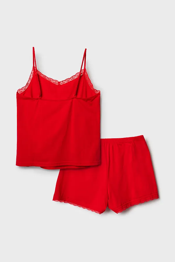 Пижама текстильная для женщин PLAYTODAY, красный - фото 2