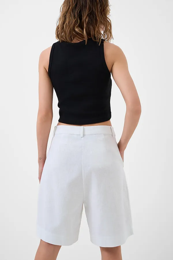 Шорты текстильные для женщин PLAYTODAY, белый - фото 2