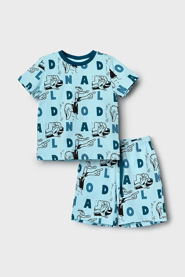 Пижама трикотажная для мальчиков PLAYTODAY, синий,темно-зеленый,черный - фото 2