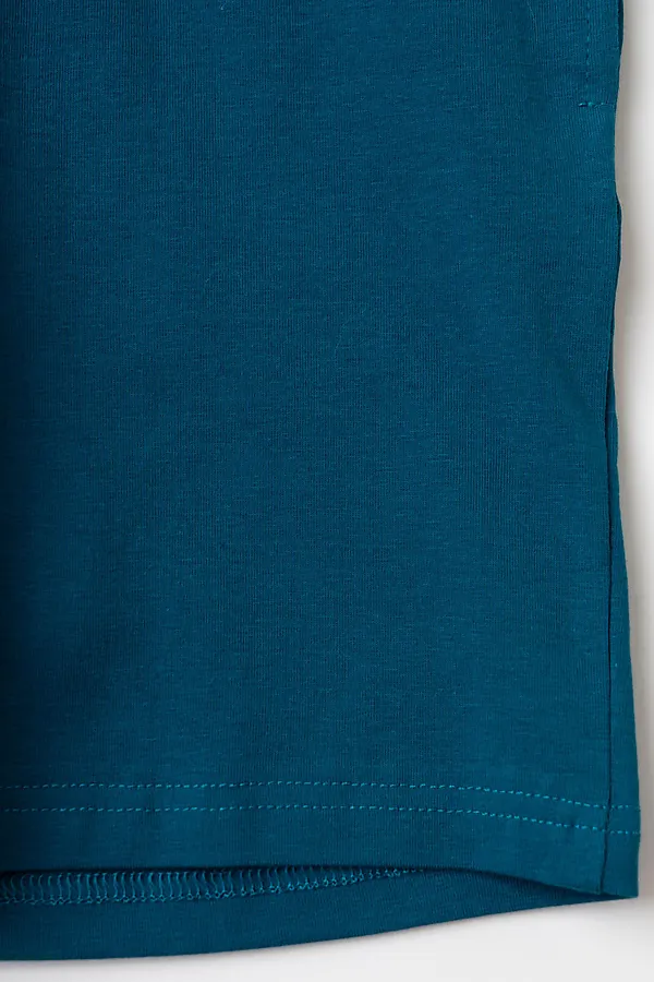 Пижама текстильная для мальчиков PLAYTODAY, голубой,темно-зеленый - фото 2