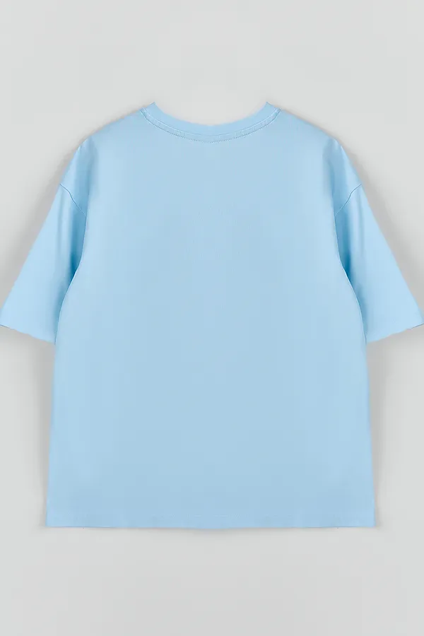 Комплект женский (джемпер, шорты) MARK FORMELLE, голубое небо +полоска на голубом - фото 2