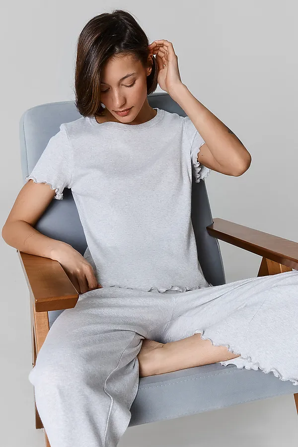 Комплект женский (джемпер, бриджи) MARK FORMELLE, серый меланж 4306-а-1 - фото 2